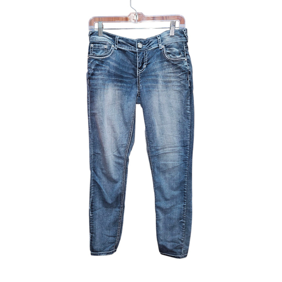 Women's (Juniors) Vanilla Star Jeans Size 9 Blue Denim - Picture 2 of 10